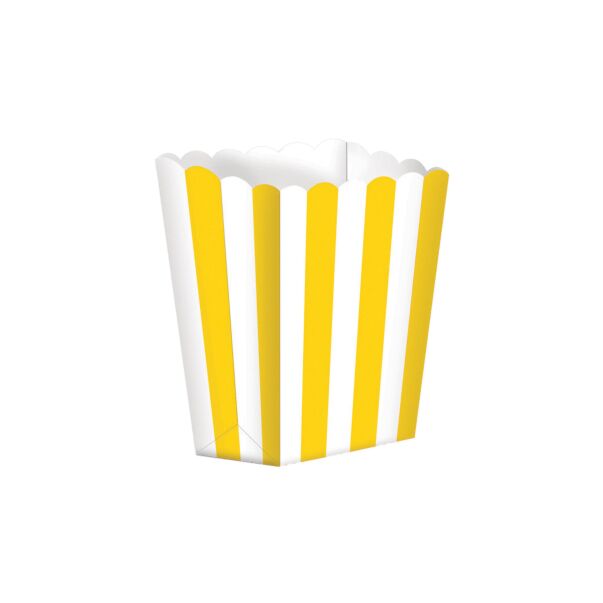 Pienet Popcorn-rasiat - Keltainen-raidallinen 5kpl 