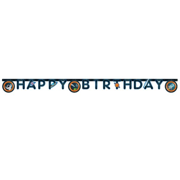 Banneri - Happy Birthday - Rocket Space, 2M