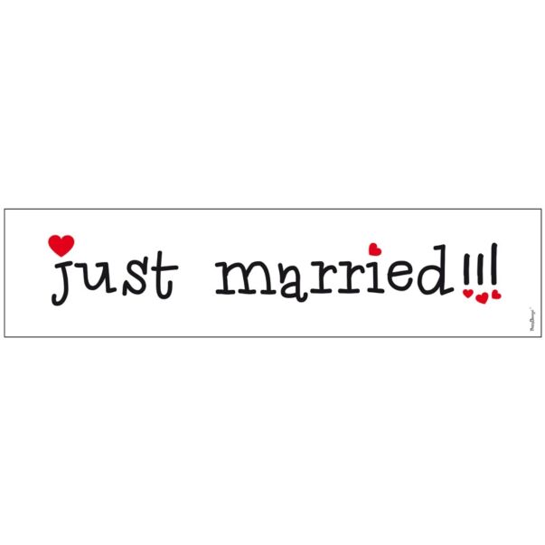 Hääautokyltti - Just Married!!!