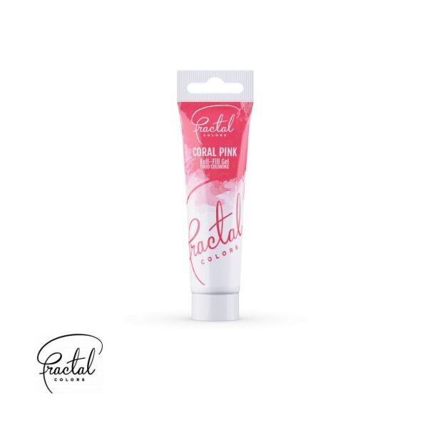 Fractal Colors Full-Fill Gel Coral Pink - Korallin pinkki pastaväri, 30g.