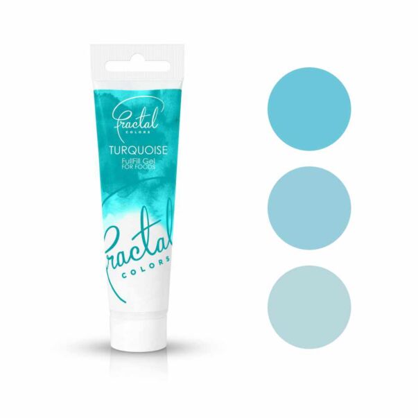 Fractal Colors FullFill Gel Turquoise - Turkoosinvärinen pastaväri, 30g.