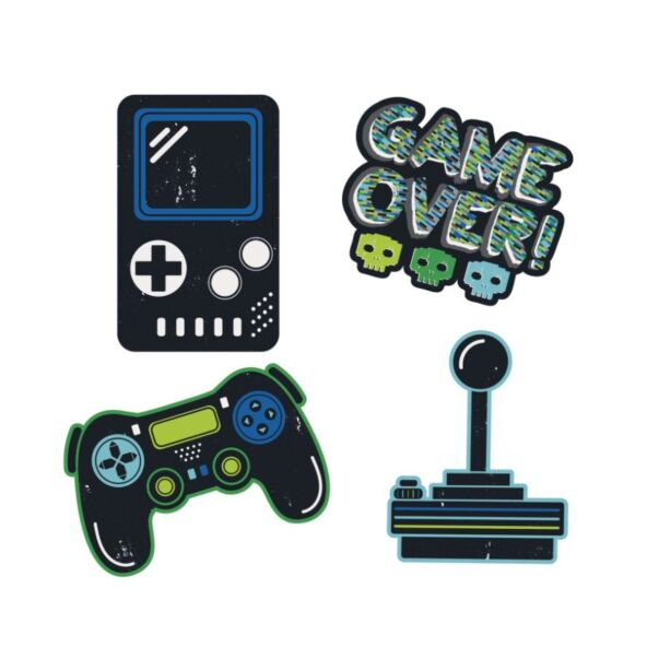 Seinätarrat - Game over, peliohjaimet. 4kpl