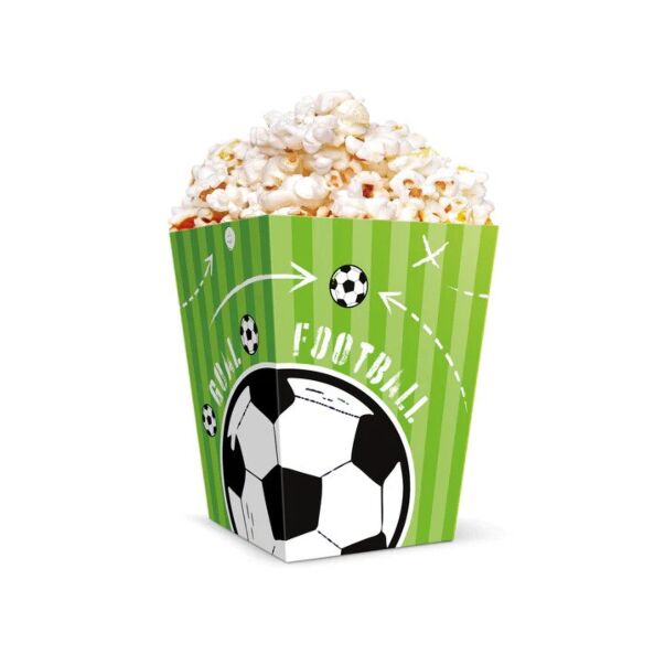 Popcorn-rasiat - Jalkapalloteema, 6kpl