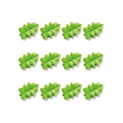 Sokerikoristeet - Vihreät lehdet, 12kpl