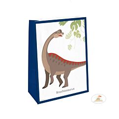 Dinosaurus paperiset lahjapussit, Brachiosaurus kuvalla, 4 kpl.