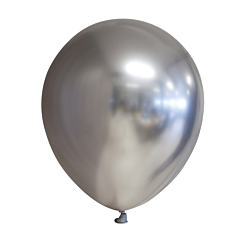 Chrome ilmapallot, hopea, 30cm, 10kpl
