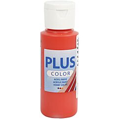 Color Plus Askartelumaali, Akryylimaali, Briljantin Punainen 60 ml