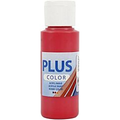 Color Plus Askartelumaali, Akryylimaali, Briljantin Punainen 60 ml