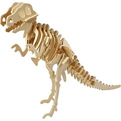 Koottava puinen 3D Dinosaurus T-Rex.