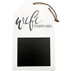 Puinen Wifi liitutaulu.
