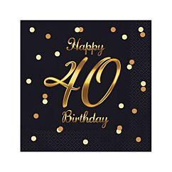 Lautasliinat - 40th Birthday, Musta-kulta, 20kpl