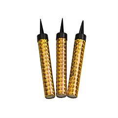 Suihkuavat sädekynttilät, Kultainen, 3kpl