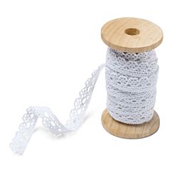 Pitsinauha, Valkoinen, 1cmx5m