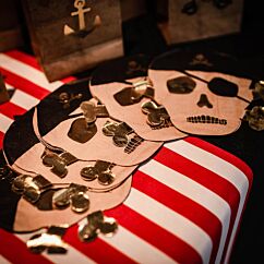 Merirosvo pääkallo servetit, 16 kpl.