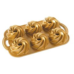 Nordic Ware - Heritage Bundtlette Pan, Kulta