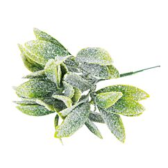 Pieni Keinotekoinen Kimppu Huurretut Lehdet Glitterillä, 20cm, 1kpl