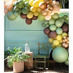 Mahtava ilmapallokaari, vaaleansininen, 5 m.