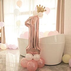 Ruusukultainen Numeroilmapallosetti, Numero 1