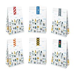 Paperipussit - Ajoneuvot, 6kpl