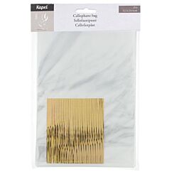 Sellofaanipussi 15,5x23cm, 25kpl + sulkijat