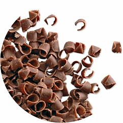 PME Belgian Milk Chocolate Curls - Belgialaiset maitosuklaakiharat, 85g.