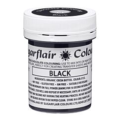 Suklaaväri Sugarflair Chocolate Paint - Musta, 35g