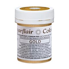 Suklaaväri Sugarflair Chocolate Paint - Kulta, 35g