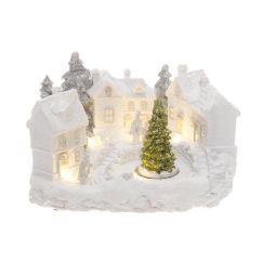 Joulukylä LED-valolla