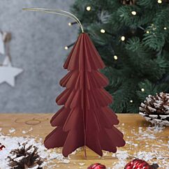 Paperikoriste - Viininpunainen Kuusi, 15cm