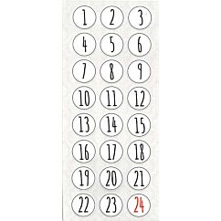 Joulukalenteritarrat - Mustavalkoiset