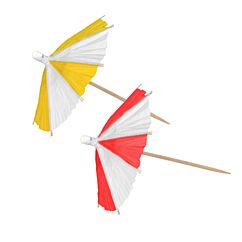 Cocktailtikut - Aurinkovarjot, 10kpl. Pituus 10cm.