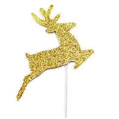Cocktailitikut, Poro, Kultaglitteri, 12kpl