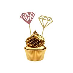 Koristetikut - Glitter timantit, 6kpl