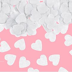 Konfetti - Valkoiset sydämet, 15g