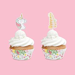 Cupcake-setti - Yksisarvinen, 24kpl