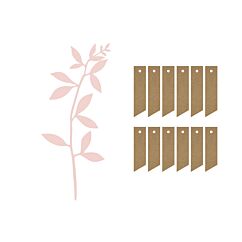 paperi koristelehdet vaaleanpunaiset ja tagit