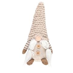 Tonttu leteillä - Beige, 27cm