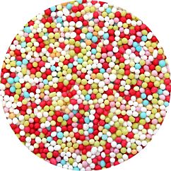 PME Multi-coloured Nonpareils - Hopeiset nonparellit.