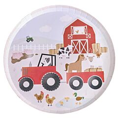 Pahvilautaset - Maatila, 8 kpl