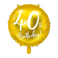 Folipallo, 40th Birthday!, Kulta, 45cm