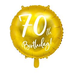 Folipallo, 70th Birthday!, Kulta, 45cm. 70-v juhlat
