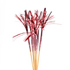 Pitkät koristetikut - Metallic Ruusukulta, 10kpl