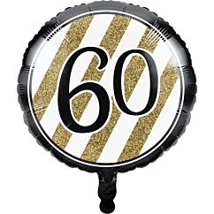 Folipallo, 60th Birthday!, Kulta, 45cm, 60-v juhlat