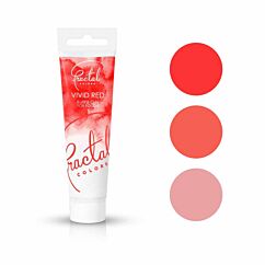 Fractal Colors FullFill Gel Vivid Red - Kirkkaanpunainen pastaväri, 30g.
