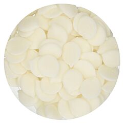 FunCakes Deco Melts Natural White - Valkoiset sokerinapit, 250g.