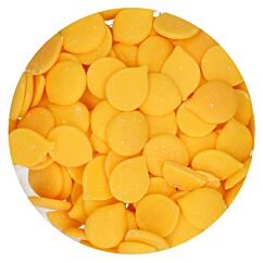 FunCakes Deco Melts Yellow - Keltaiset suklaanapit, 250g.