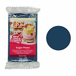 FunCakes Sugar Paste Denim Blue - Farkunsininen/Tummansininen sokerimassa, 250g.