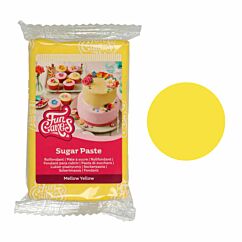 FunCakes Sugar Paste Mellow Yellow - Keltainen sokerimassa, 250g.