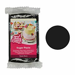 FunCakes Sugar Paste Raven Black - Musta sokerimassa, 250g.
