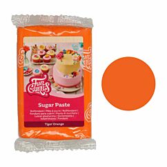 FunCakes Sugar Paste Tiger Orange - Oranssinen sokerimassa, 250g.